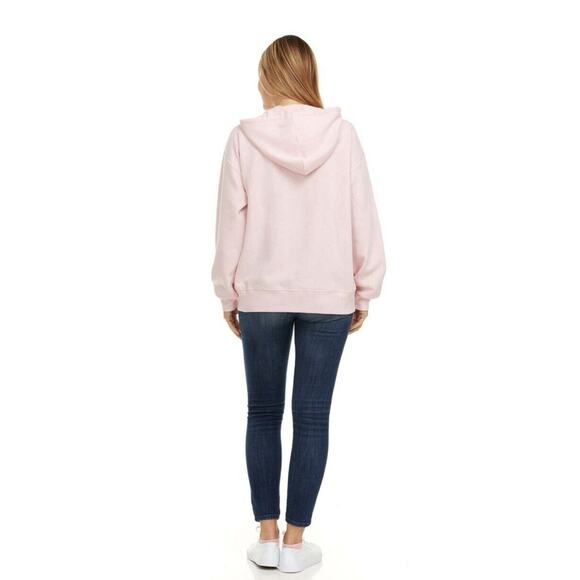 *NWT* LARGE Peanuts SNOOPY Women's Full Zip Sweatshirt Hoodie L Pink EMBROIDERY - Picture 5 of 15